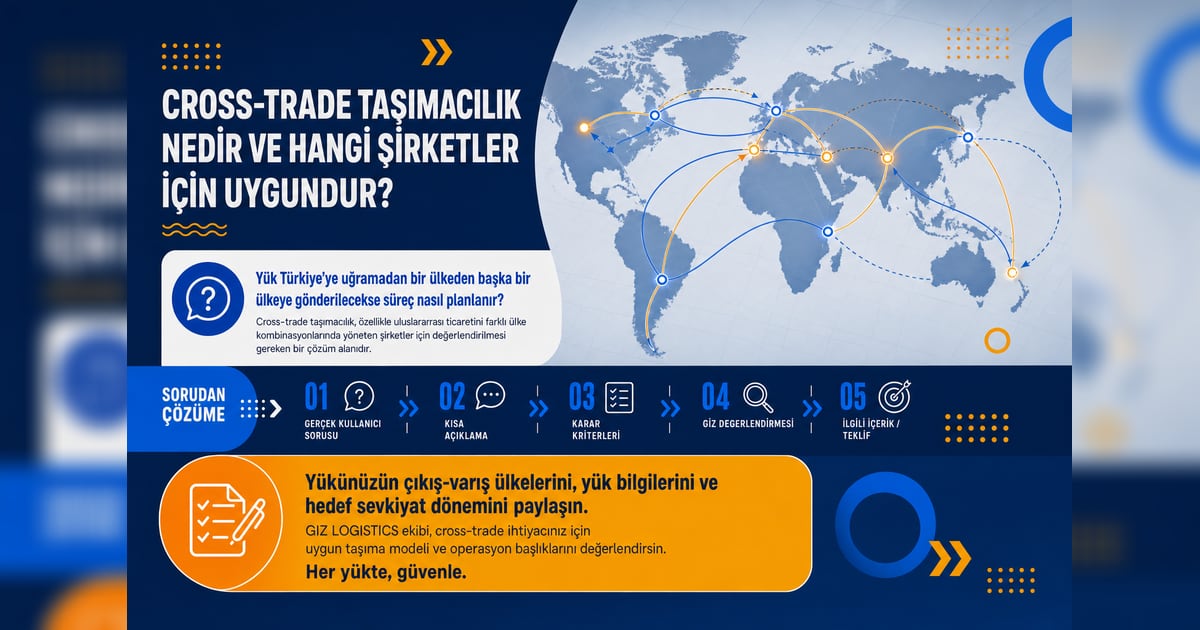 Cross-trade taşımacılık nedir ve hangi şirketler için uygundur?